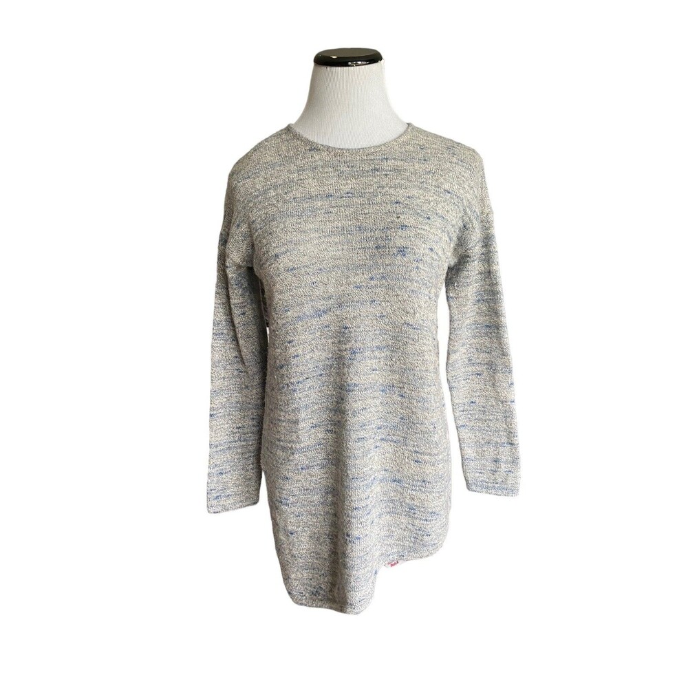 Womens Marled Asymmetrical Cashmere Blend Tunic‎ Sweater Size XS Petite Luxury